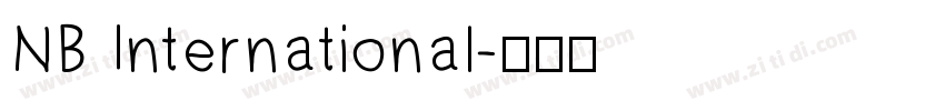 NB International字体转换